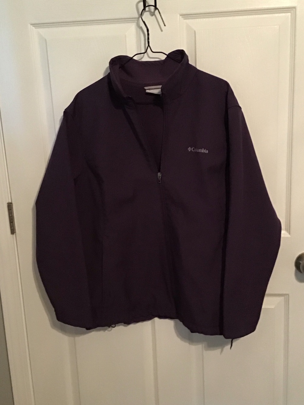 Columbia Deep Purple Zip-Up Windbreaker Jacket